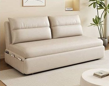 Luxurious Dark Leathaire Sofa - Elegant White, Champagne, Blue, and Light Gray Options! fsx-1009