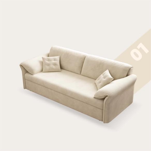 Stylish Sofa in White, Light Gray, Brown, Green, and Blue - Premium Comfort and Design fsx-1015