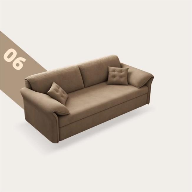 Stylish Sofa in White, Light Gray, Brown, Green, and Blue - Premium Comfort and Design fsx-1015