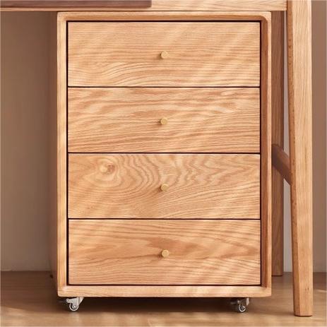 Luxury Cabinet: Premium Natural Wood in Red Oak, Cherry Wood, or Black Walnut with Copper and Metal Accents hykmq-762