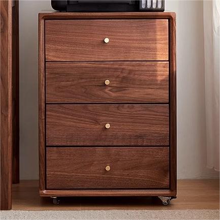 Luxury Cabinet: Premium Natural Wood in Red Oak, Cherry Wood, or Black Walnut with Copper and Metal Accents hykmq-762