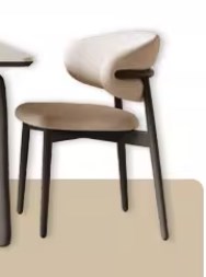 Modern Ash Wood Dining Chair with PU Leather Finish & Soft Foam Filling for Dining Room fsm-966