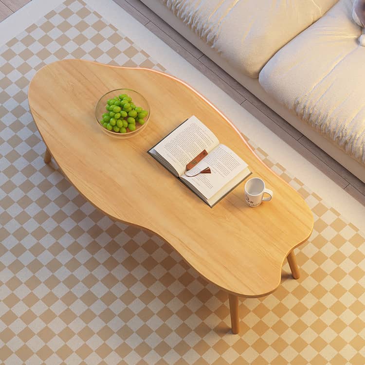 Modern Wooden Coffee Table in Abstract Shape – Minimalistic Design for All Your Rooms fxjc-918