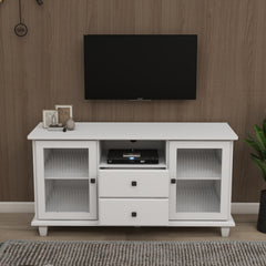 Ultra white changhong glass TV cabinet