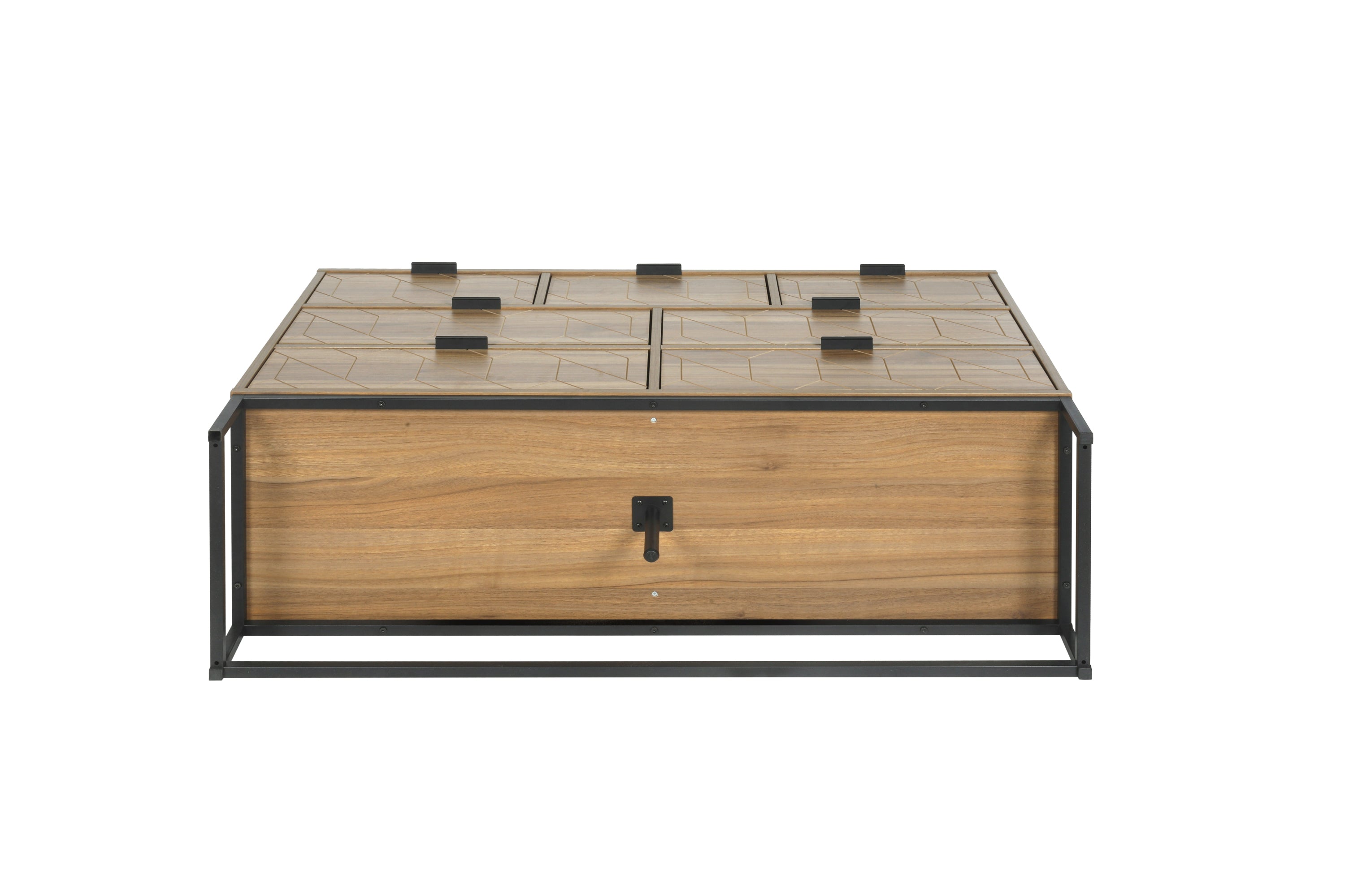 Modern 7 Drawer Dresser Wood Cabinet (Walnut)