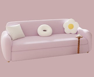 Luxurious Multi-Color Sofa - Perfect Blend of White, Beige, Violet, Light Blue, Green, Gray, and Brown with Oak Wood Coir Down fxl-963