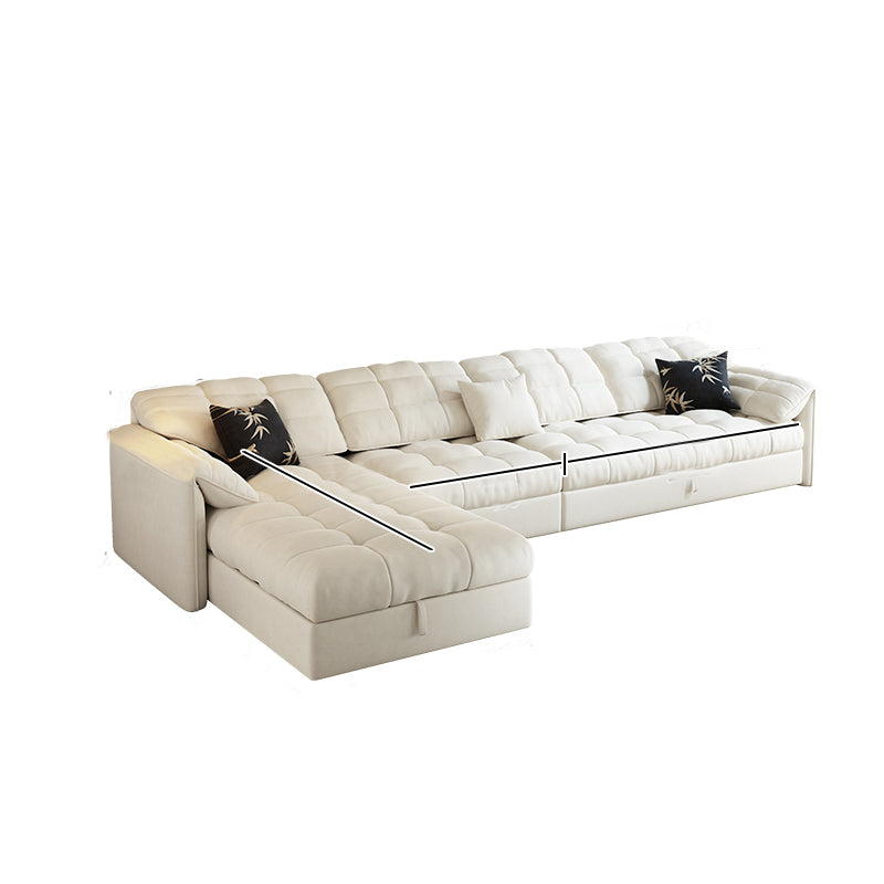 Modern Multi-Color Sectional Sofa with Cotton & Polyester Upholstery - Cozy & Stylish Design for Living Room hyt-1427