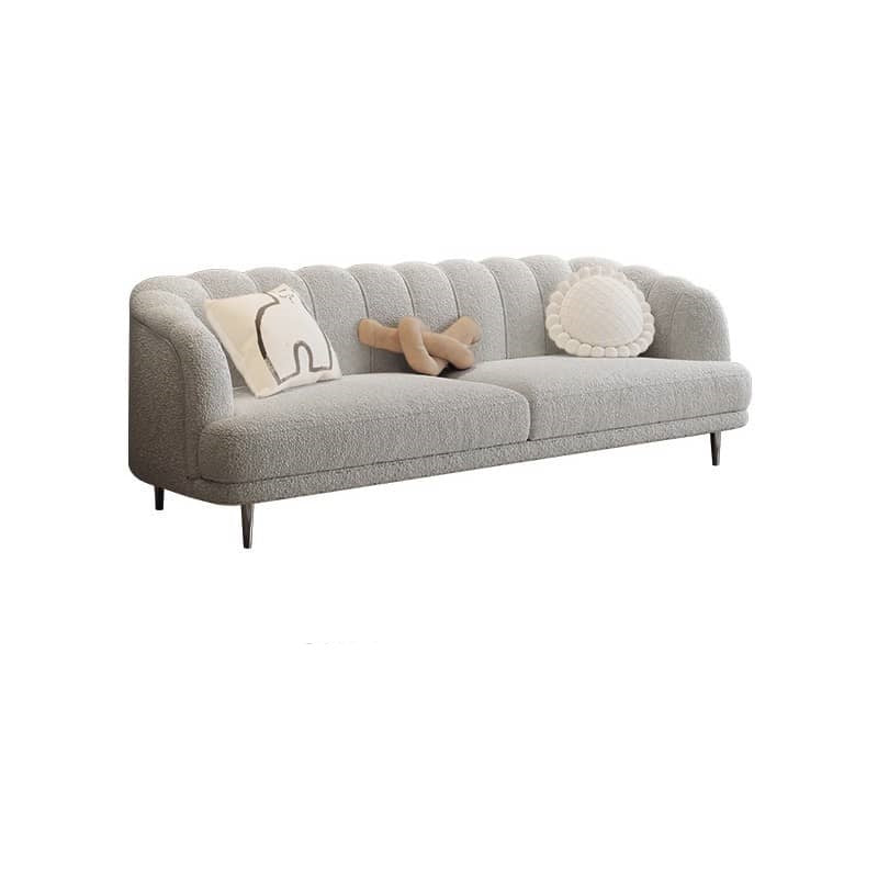 Modern Leather Sofa in Multi-Color with Solid Wood Frame & Polyester Upholstery for Living Room fbby-1401