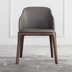 Modern Ash Wood Dining Chair in Dark Gray with Scratch-Resistant Fabric - Perfect for Dining Room hagst-328