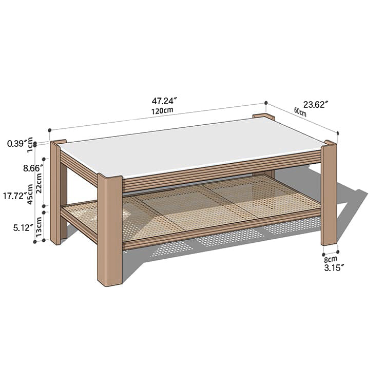 Wooden Square and Rectangular Coffee Table Collection : Modern Design for LIvingroom Space hykmq-791