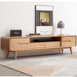 Premium Oak Wood TV Stand - Stylish & Durable Entertainment Center for Modern Living Rooms Y65N02
