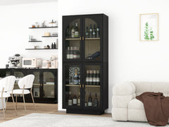 Storage Cabinet with Acrylic Door for Living Room, Dining Room, Study