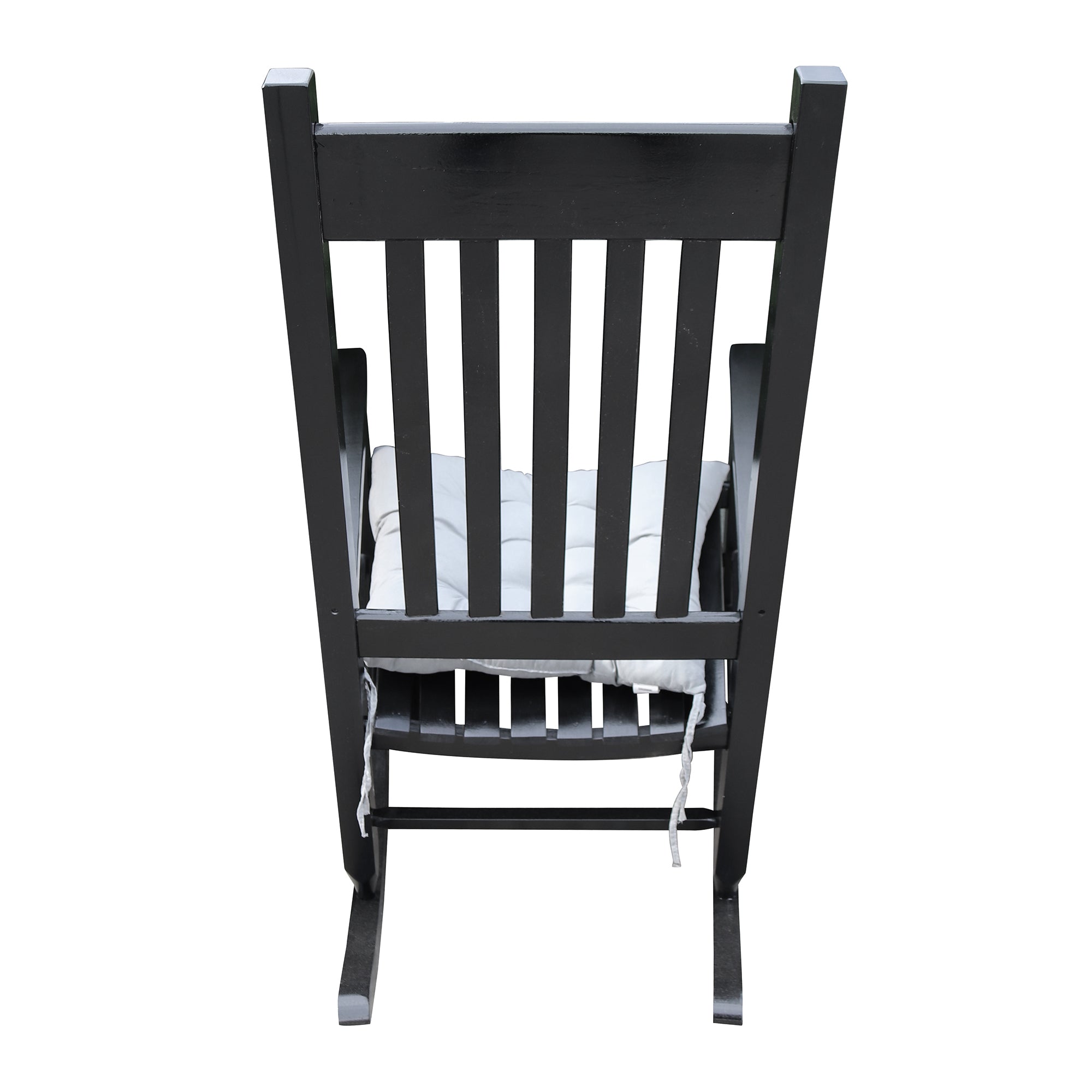 wooden porch rocker chair  Black, without mat