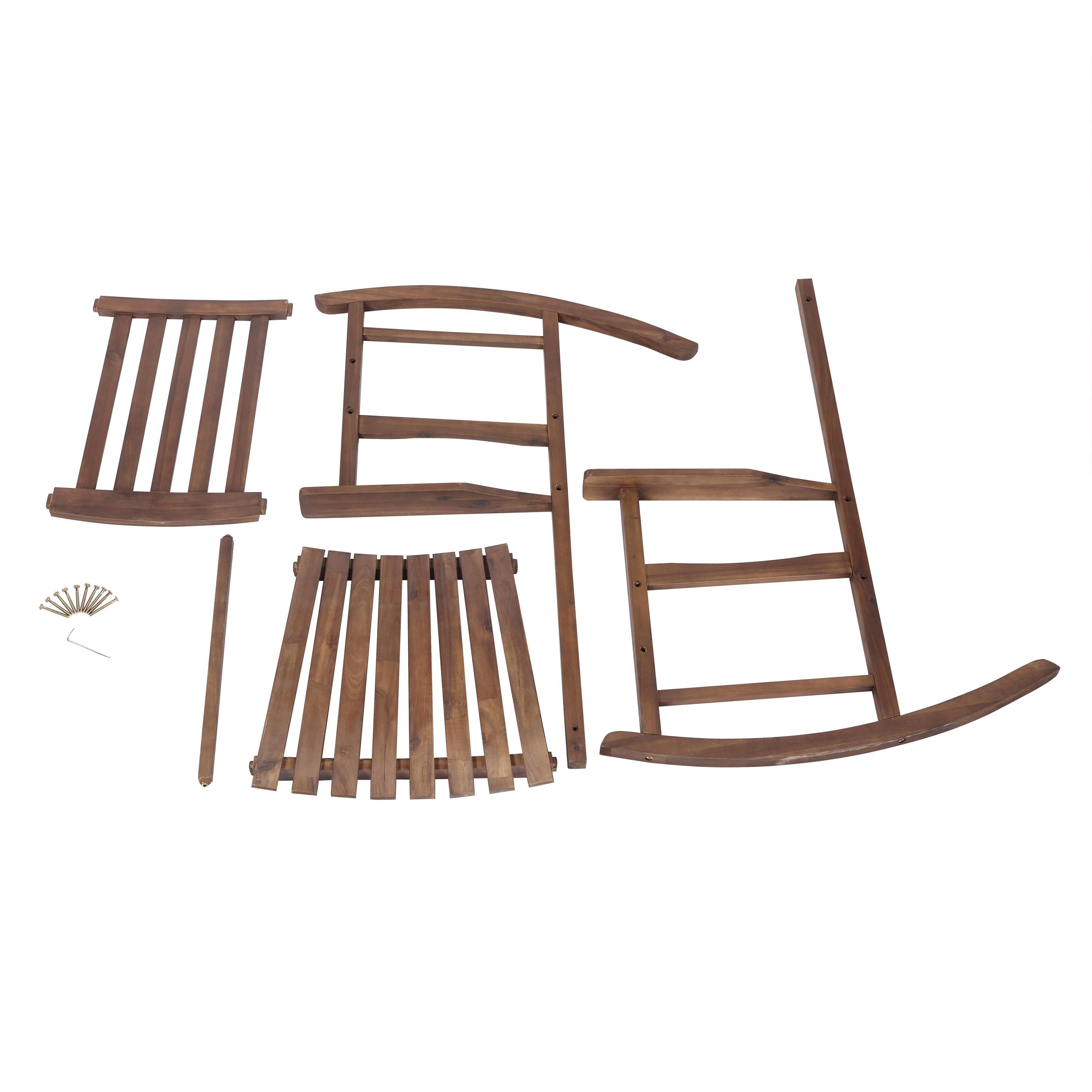 Outdoor Rocking Chair Patio Rocker Brown