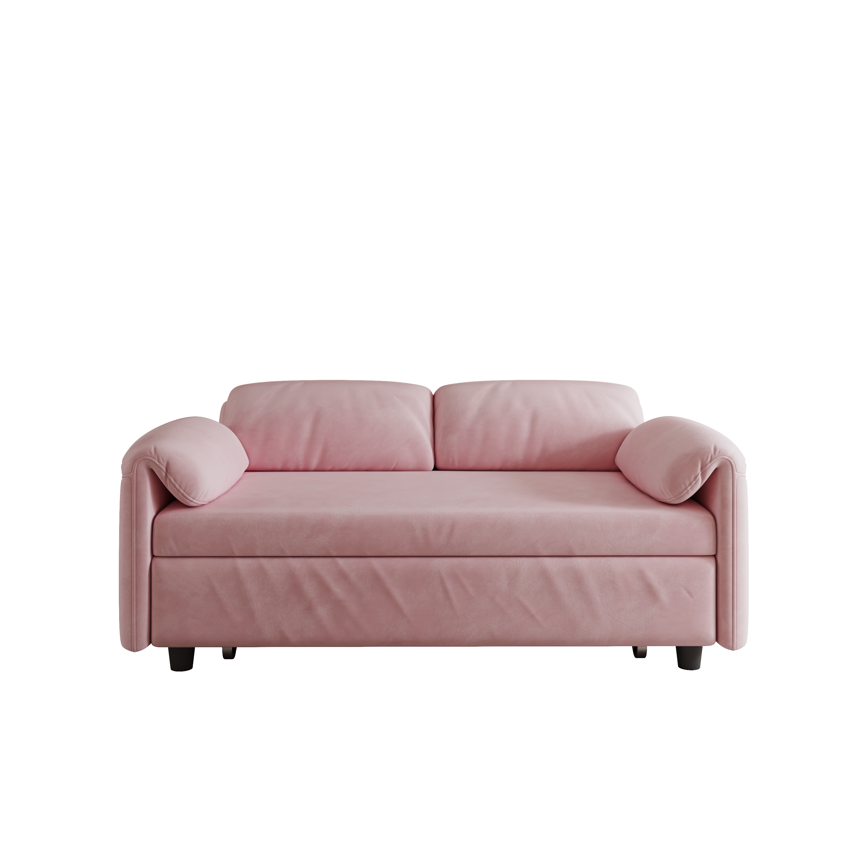 54" Pink Velvet  Sofa Bed for Multi-purpose - Perfect Pull-Out Sofa Design for Living Spaces