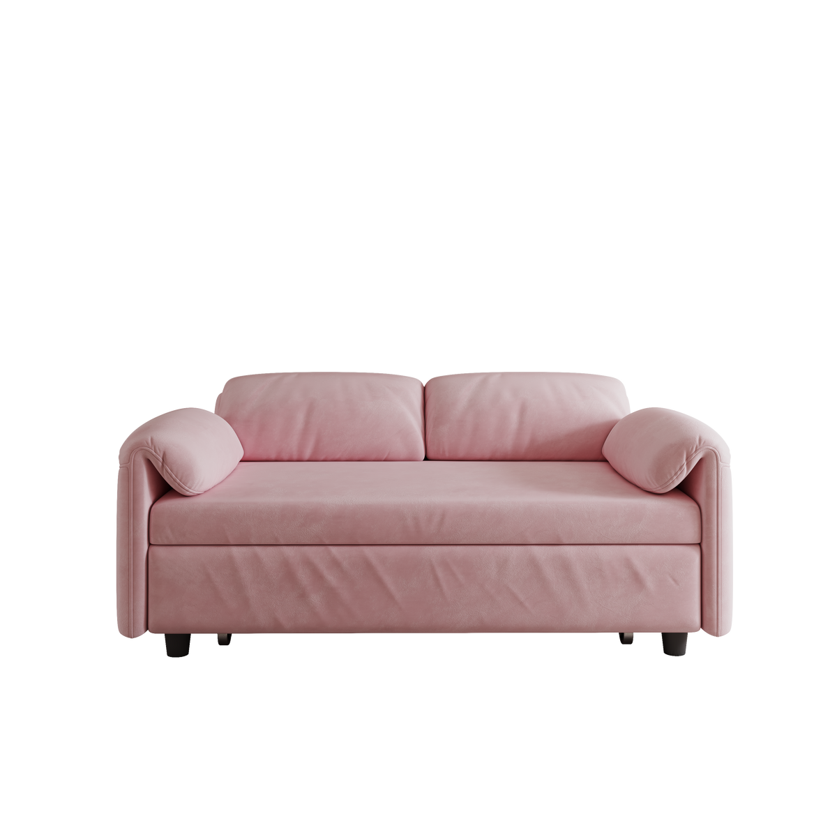 54" Pink Velvet  Sofa Bed for Multi-purpose - Perfect Pull-Out Sofa Design for Living Spaces