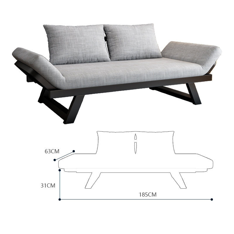 Premium Modern Sofa - Light Gray, Black, Khaki, Blue, Dark Brown - Pine Wood Frame, Cotton-Linen Upholstery fsx-1000