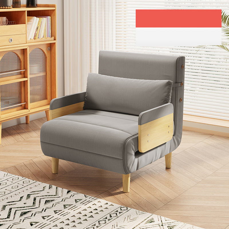 Modern Sofa Bed with Laminated Wood Frame & Cotton-Linen Upholstery - Japandi Futon for All Your Room fsq-1420