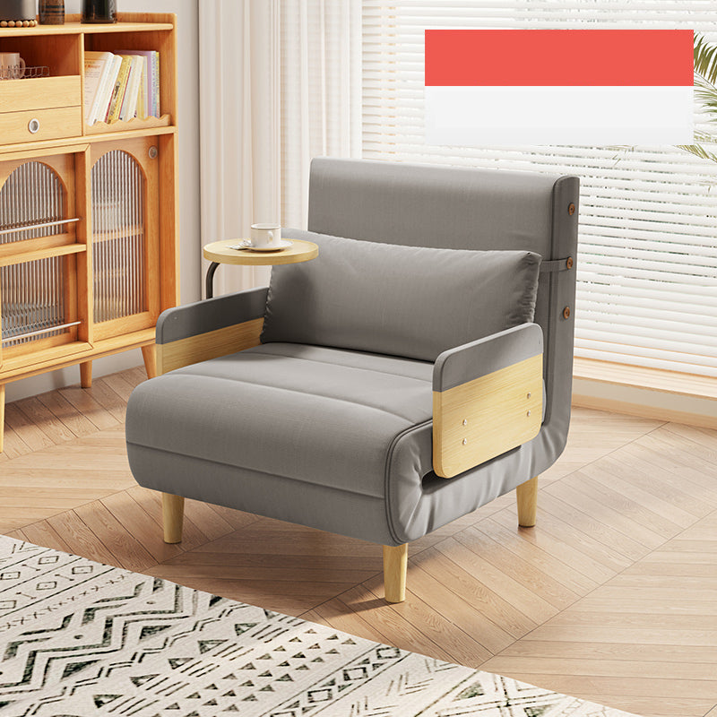 Modern Sofa Bed with Laminated Wood Frame & Cotton-Linen Upholstery - Japandi Futon for All Your Room fsq-1420