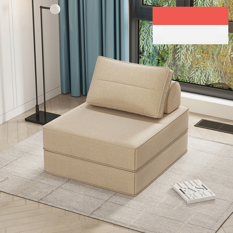 Minimalistic Sectional Sofa Bed with Foam Filling Cushions & Cotton-Linen Upholstery for LIvingroom fsq-1421