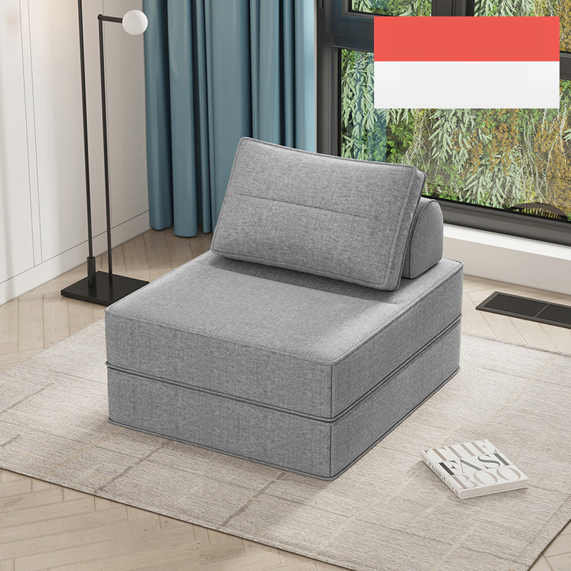 Minimalistic Sectional Sofa Bed with Foam Filling Cushions & Cotton-Linen Upholstery for LIvingroom fsq-1421