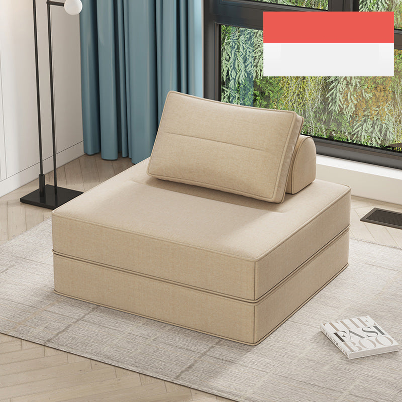 Minimalistic Sectional Sofa Bed with Foam Filling Cushions & Cotton-Linen Upholstery for LIvingroom fsq-1421