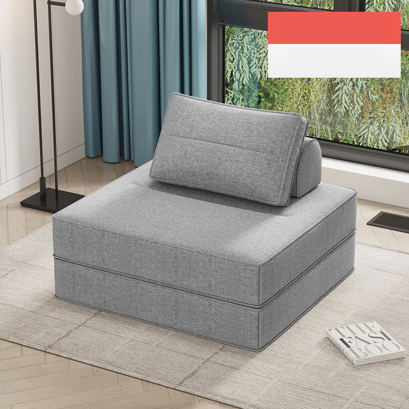 Minimalistic Sectional Sofa Bed with Foam Filling Cushions & Cotton-Linen Upholstery for LIvingroom fsq-1421