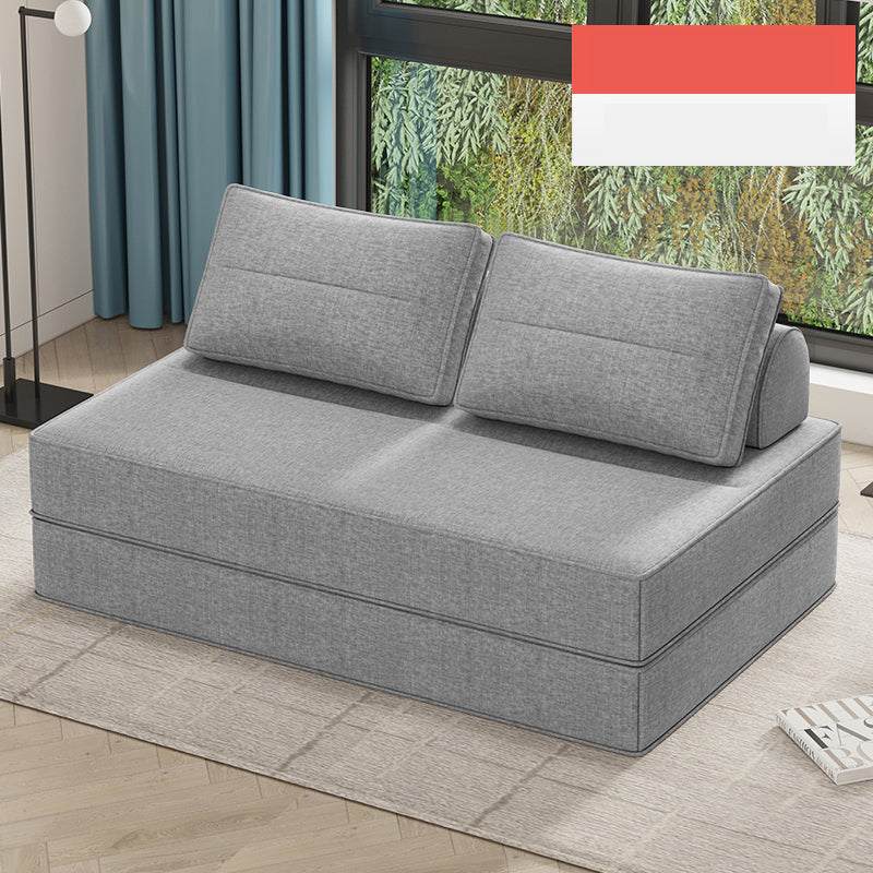 Minimalistic Sectional Sofa Bed with Foam Filling Cushions & Cotton-Linen Upholstery for LIvingroom fsq-1421