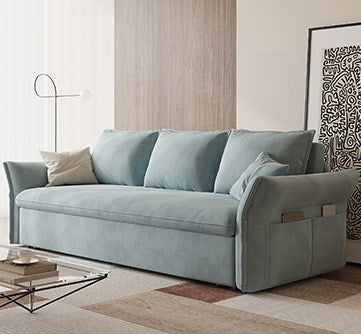 Modern Faux Leather Sleeper Sofa in Multi-Color with Storage Pull-Out Sofa for Livingroom hyt-1424