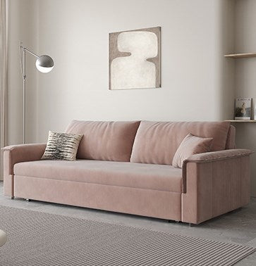 Cozy Sleeper Sofa with Cotton & Polyester Upholstery - Stylish Pull-Out Sofa with Storage for LIvingroom hyt-1428