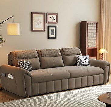 Modern Faux Leather Sofa Bed in Multi-Color - Functional Sleeper Sofa Design for Living Room hyt-1433