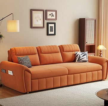 Modern Faux Leather Sofa Bed in Multi-Color - Functional Sleeper Sofa Design for Living Room hyt-1433