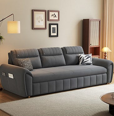 Modern Faux Leather Sofa Bed in Multi-Color - Functional Sleeper Sofa Design for Living Room hyt-1433