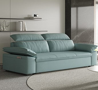 Modern Faux Leather Sofa Bed with Storage - Sturdy Solid Wood Frame Sleeper Sofa for Living Room hyt-1432