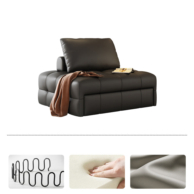 Elegant Faux Leather & Cotton Sofa in Beige, Dark Brown, Gray, and Black - Perfect for Modern Living Rooms hyt-1434