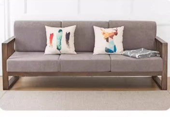 Multi-Color Oak Wood Sofa with Cushion Upholstery - Multi-Size Design for Living Room hym-1531