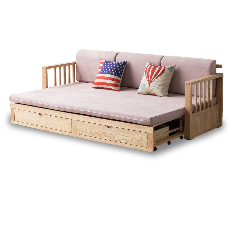 Multi-Color Oak Wood Sofa with Cushion Upholstery - Multi-Size Design for Living Room hym-1531