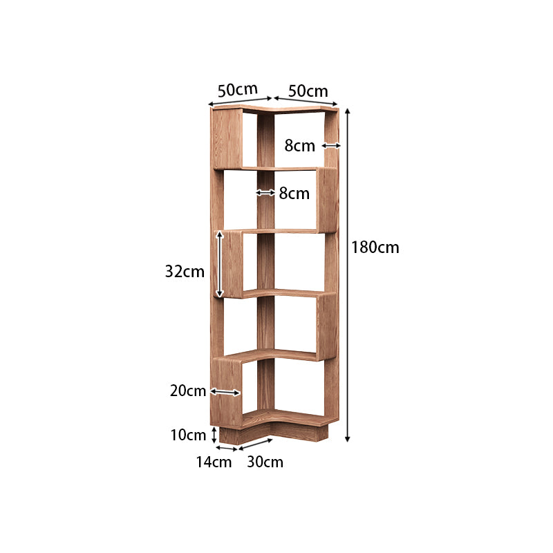 Stylish Brown Natural Ash Wood Storage Rack - Durable & Elegant Organization Solution fjjj-1663