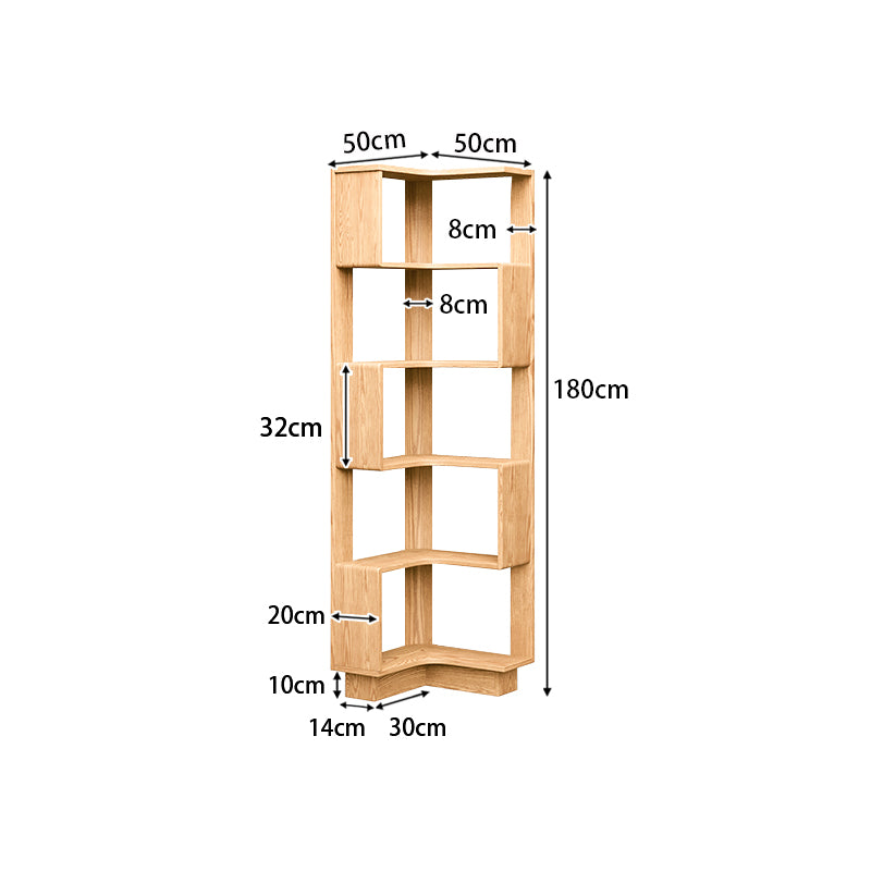 Stylish Brown Natural Ash Wood Storage Rack - Durable & Elegant Organization Solution fjjj-1663