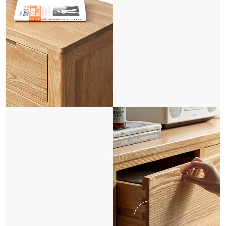 Sleek Oak Wood Cabinet | Modern Storage Solution for Stylish Homes Y2828