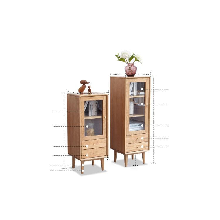 Premium Oak Wood Cabinet for Elegant Home & Office Storage H84M01