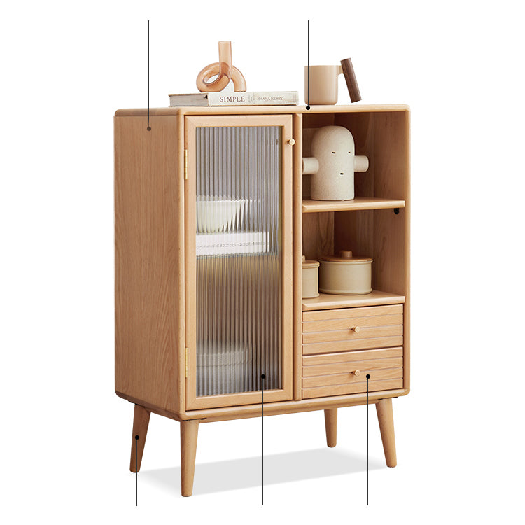 Oak Wood Cabinet - Stylish & Durable Storage Solution for Your Home Y107M01