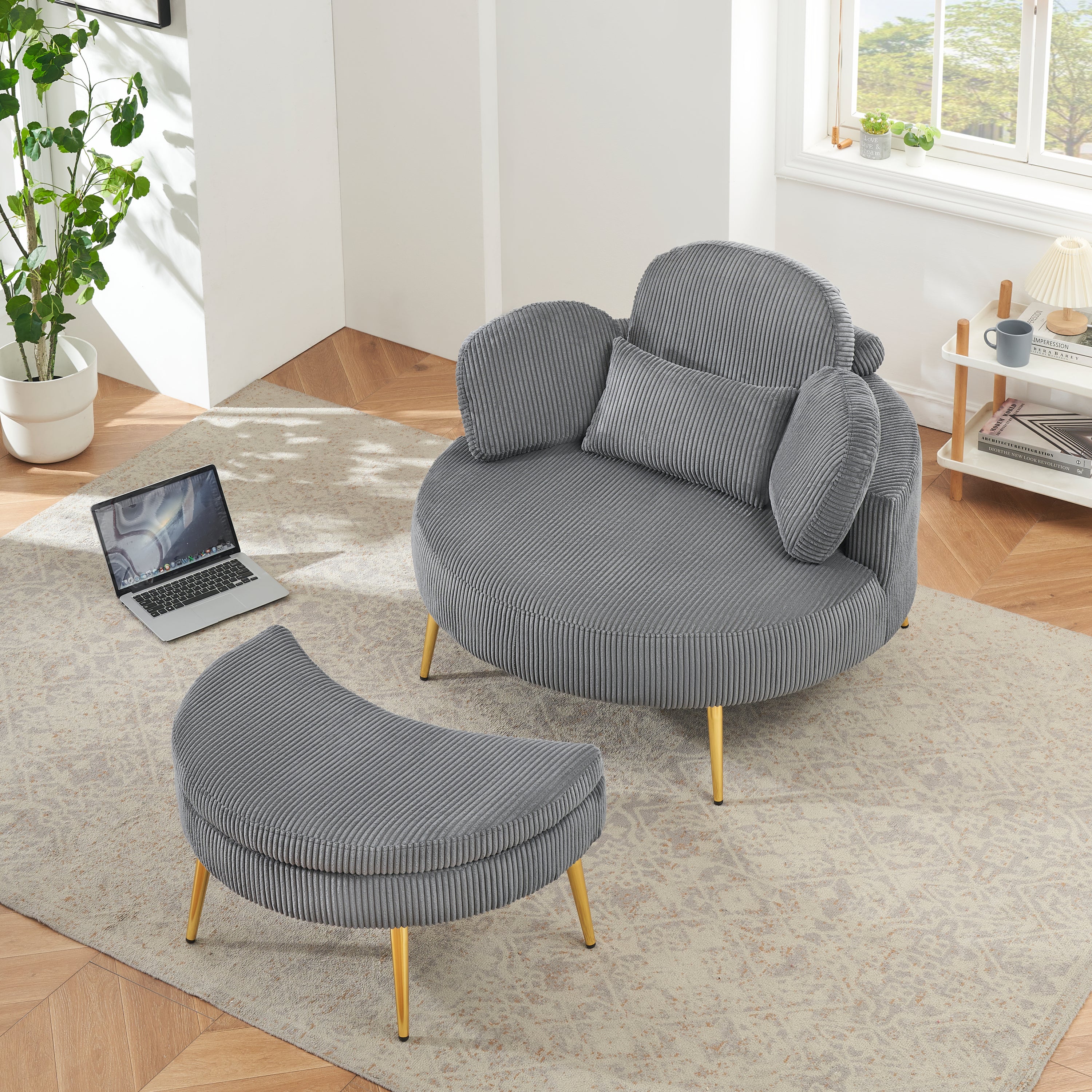 43 inches single grey comfortable chair, single chair soft and comfortable, suitable for meeting room, living room, bedroom