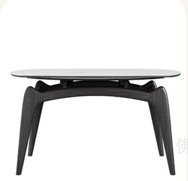 Solid Wood & Sintered Stone Table - Elegant and Durable Dining Furniture fjx-2665