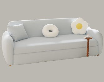 Luxurious Multi-Color Sofa - Perfect Blend of White, Beige, Violet, Light Blue, Green, Gray, and Brown with Oak Wood Coir Down fxl-963