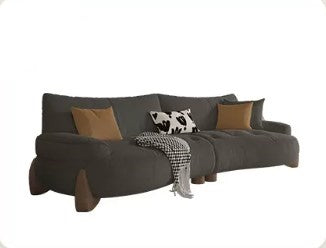 Versatile Sofa: Beige, Dark Yellow, Gray, Green - Light Pine & Oak Wood Options hatx-1023