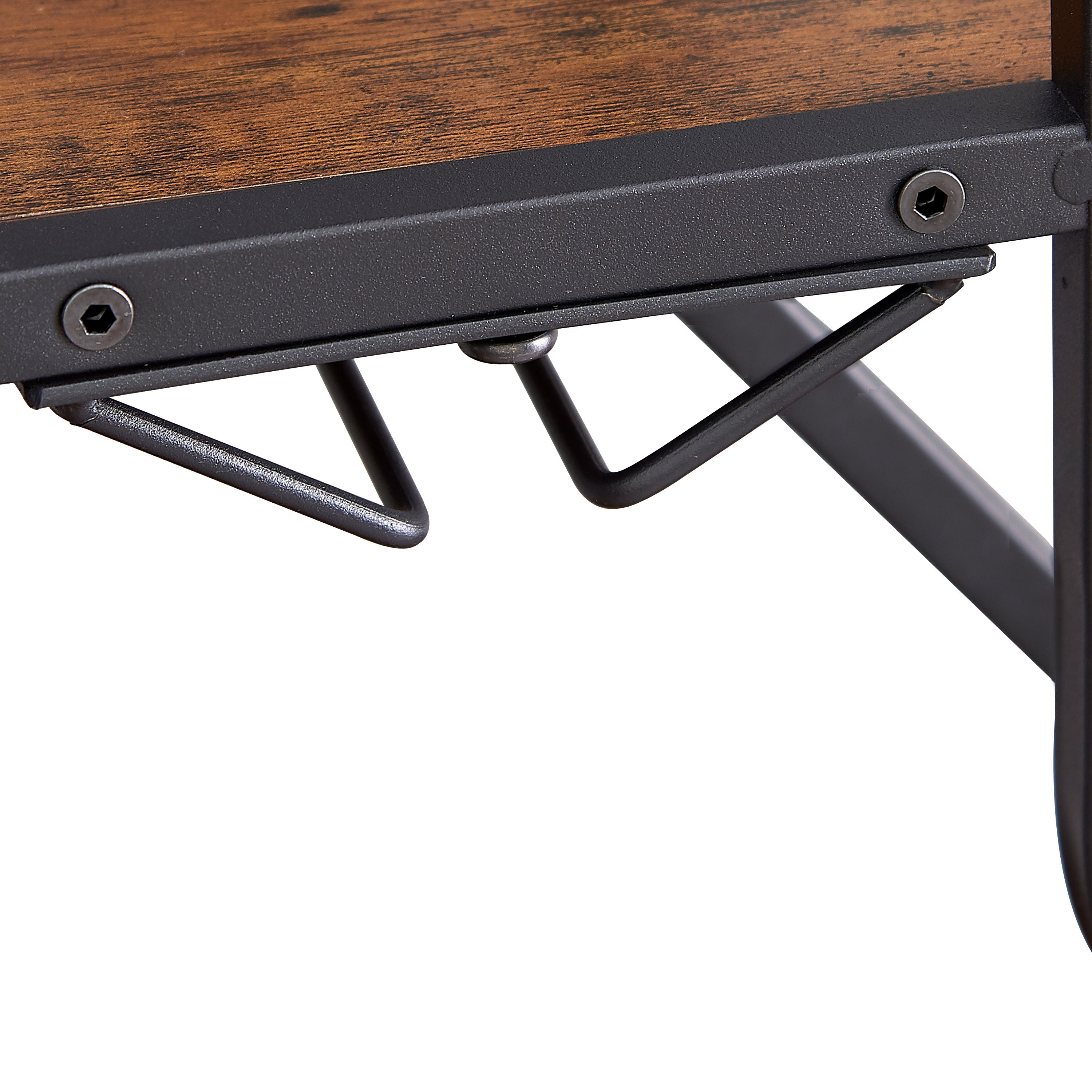 11-Bottle Wine Rack with Glass Holder, 5-Tier Bar Shelf