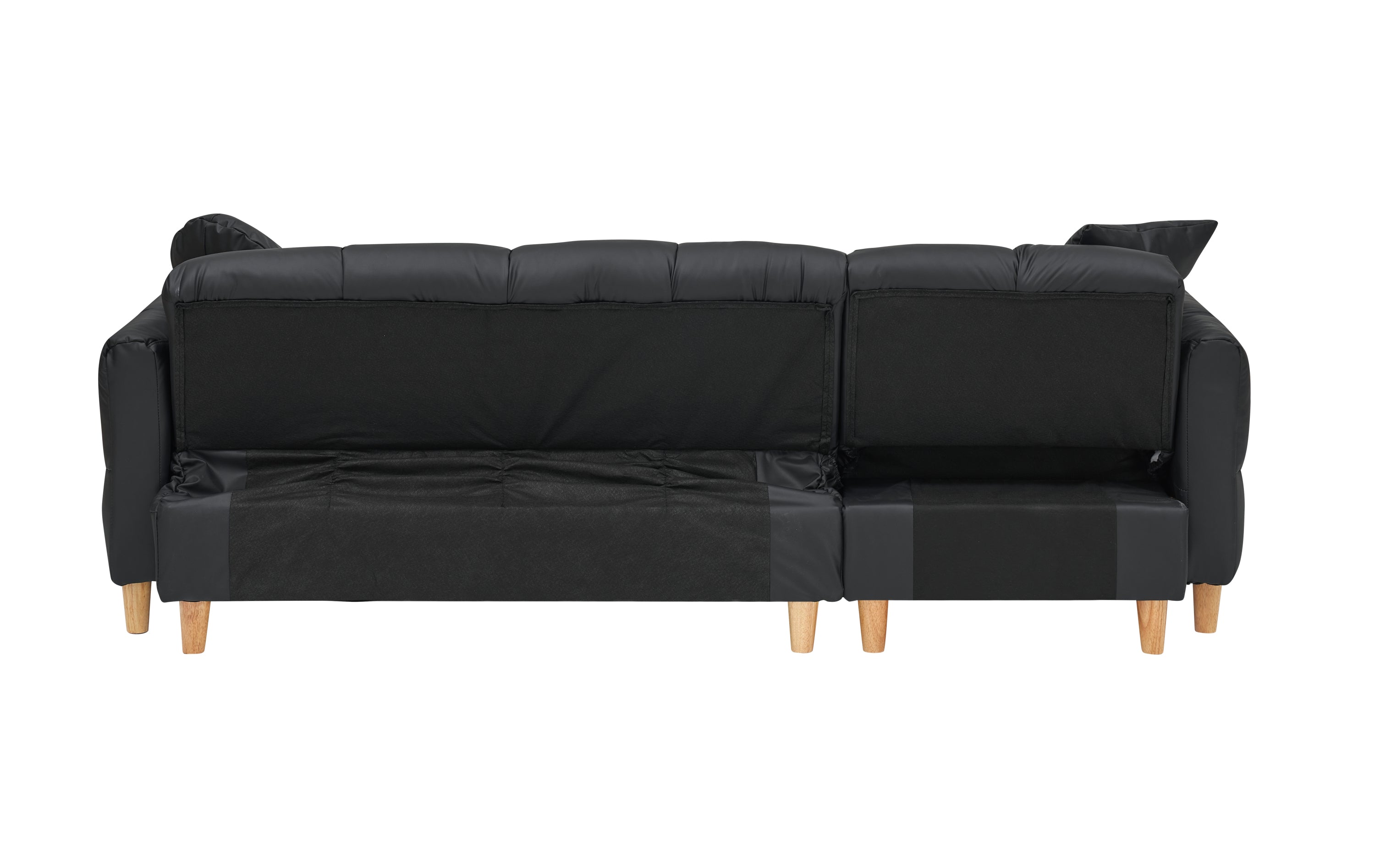 86.61 inches black technology cloth sofa, three sofa lift sofa bed, sofa bed with storage cabinet, sofa is soft and comfortable, suitable for meeting rooms, living rooms and bedrooms