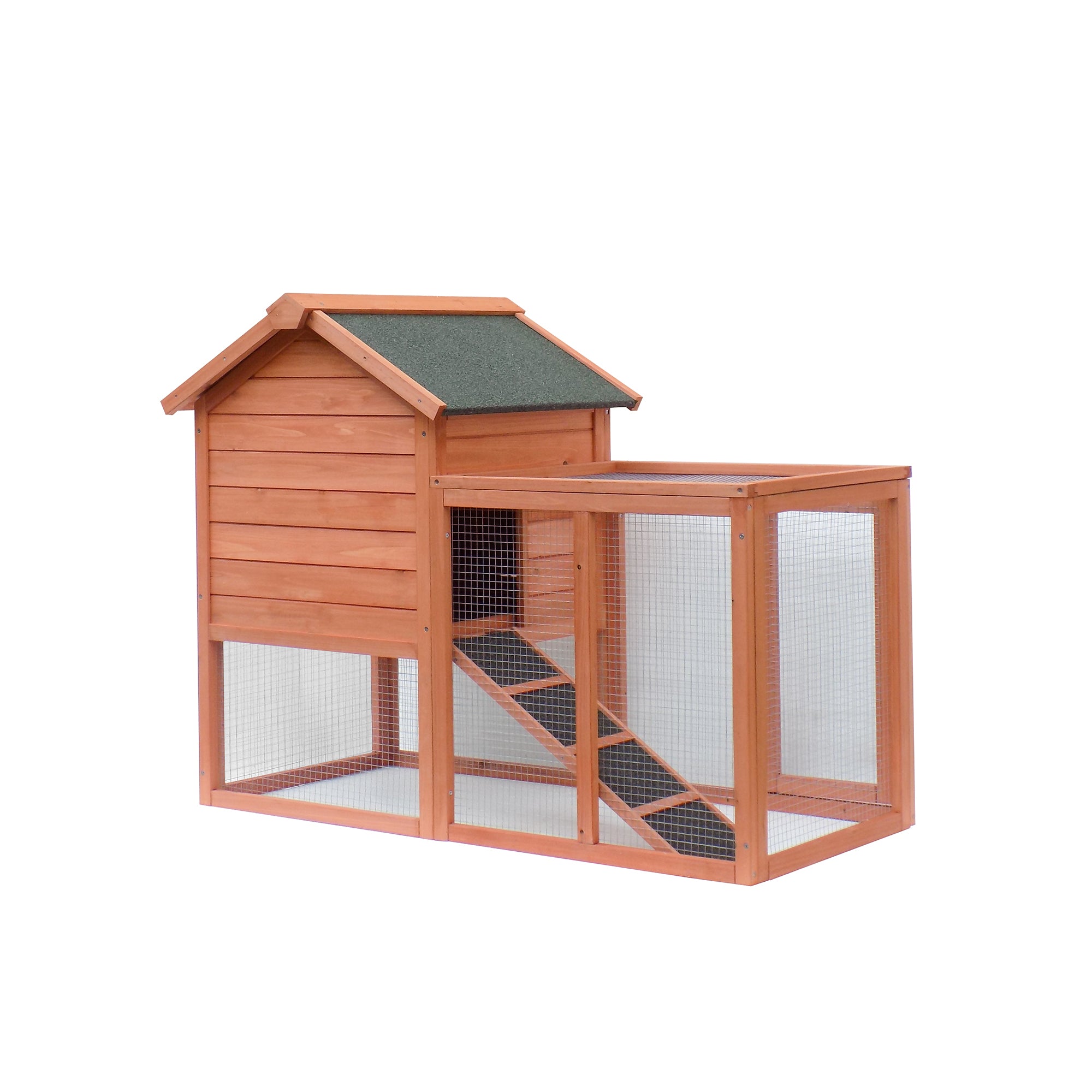 Easily Assembled Wooden Rabbit Hutch & Chicken Coop for Pets