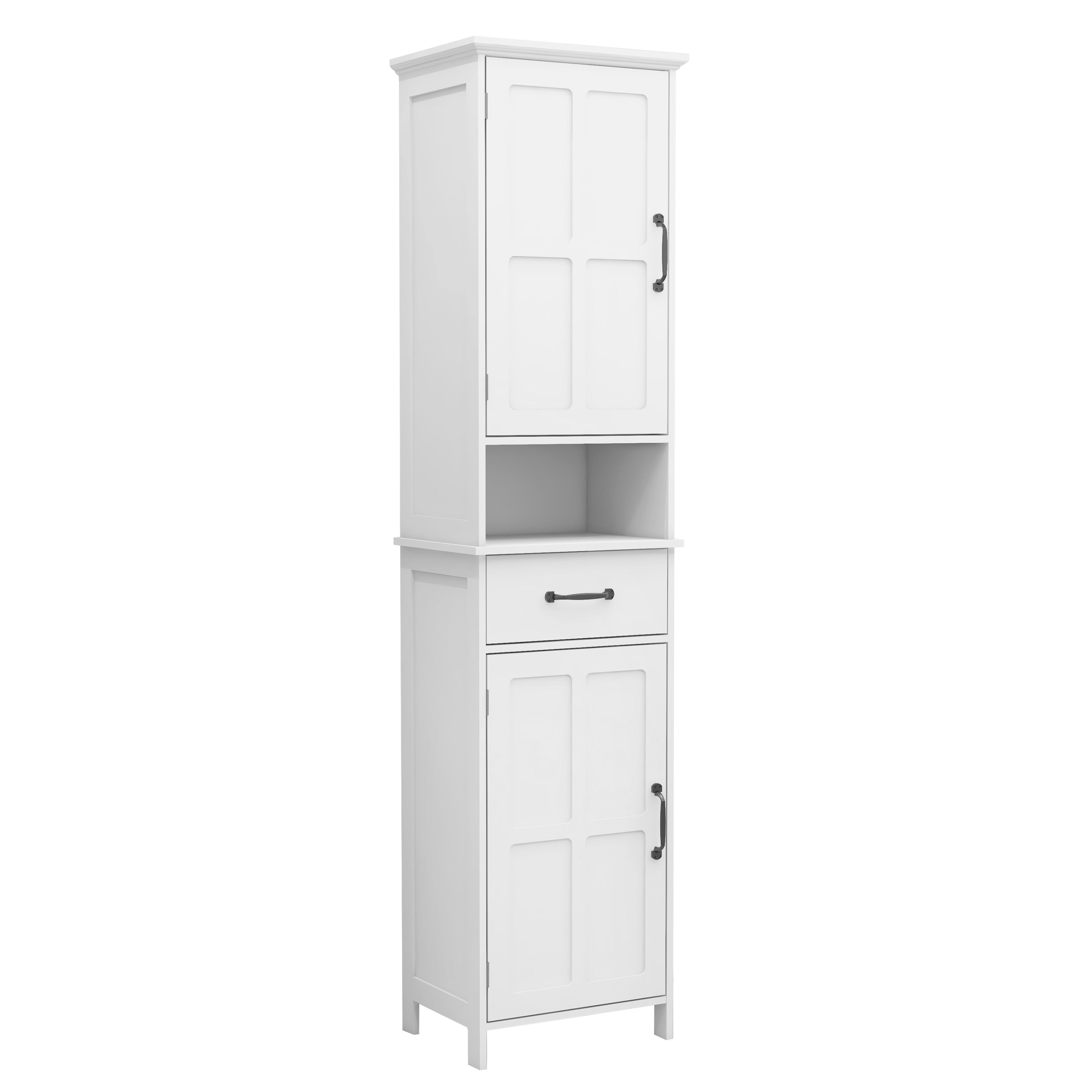 Double Door Narrow Height Slim Floor Standing Cabinet